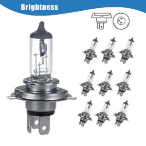 10x H4 60/55W 12V Clásico Halógeno Faro Bombilla Globos Coche Bombilla-