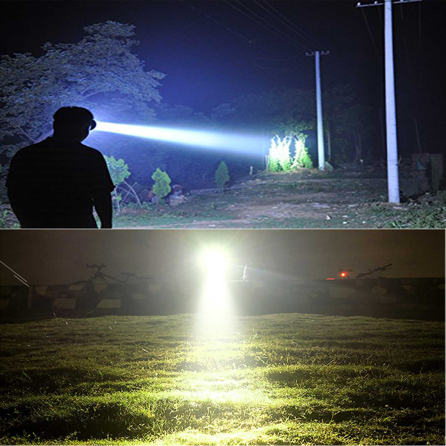 Odear Faro Super Brillante Recargable LED Foco Faro con Batería- - Image 4