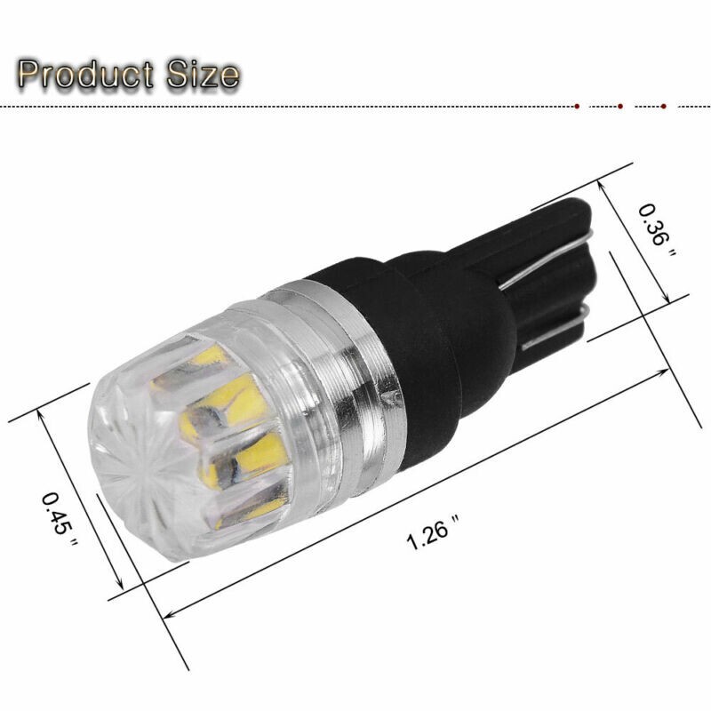 10x 2SMD LED Automotriz Interior Domo Mapa Licencia-Bombillas Blancas Lámparas- - Image 3