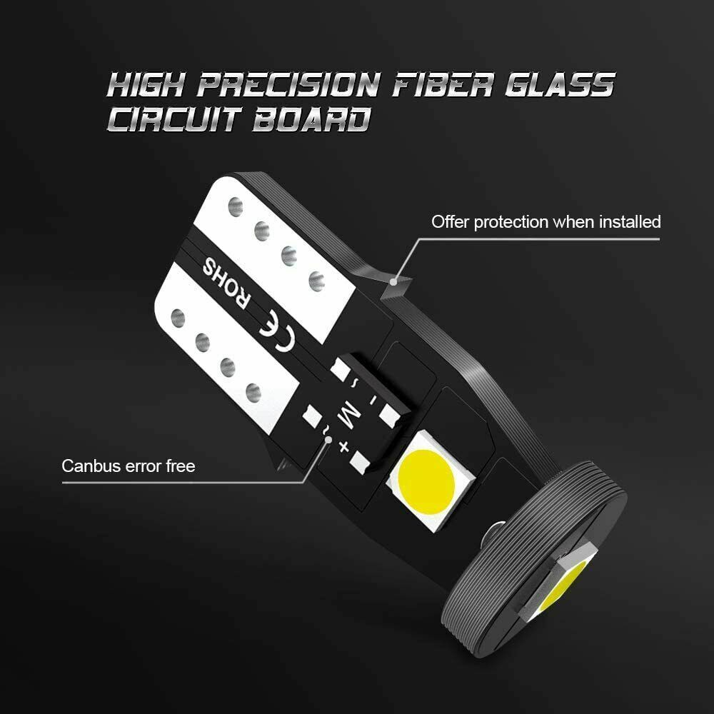 WINETIS 10 piezas Super Brillante 194 168 175 2825 T10 5 Chipsets Blanco 6000K Bombillas LED- - Image 2