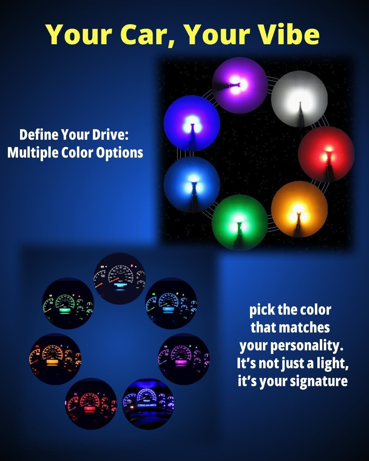 40x Bombillas LED T10 T5 con Enchufes No Polaridad Regulable 300LM Blanco Luces Coche- - Image 5