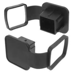 2 piezas cubierta de enganche para caravana remolque automotriz enchufe antipolvo receptor de remolque-