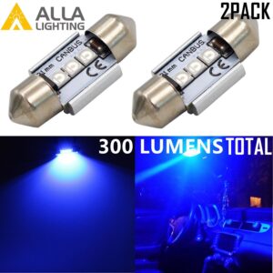 Allá Lighting DE3175 LED Interior Cúpula Mapa Baúl Matrícula Bombillas, Azul-