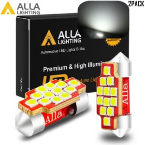 Luz domo Allá DE3175|Bombilla mapa 12-LED blanco más brillante interior superior-