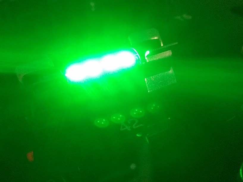 2x C10W Festoon 42mm 264 Ultra Bright 4 LED SMD SV8,5 Bombillas Interiores Verdes A- - Image 2