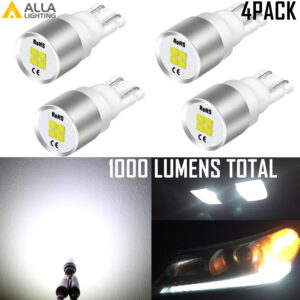 4 PIEZAS R5W 168 4 LED BLANCO Bombilla Mapa Interior|Estacionamiento|Marcador Lateral|Luz Trasera-