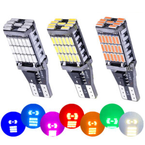 Bombilla LED T15 12V Coche Maíz 3W Bombillas Automotrices Luz de Freno Faro Interruptor Trasero-