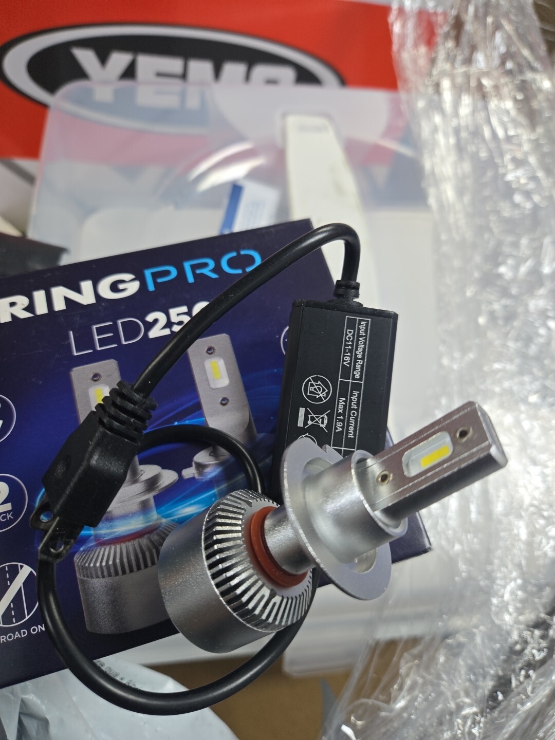 Bombillas LED Ring Automotive H7 250% más brillantes 6000K más blancas probadas en el Reino Unido- - Image 2