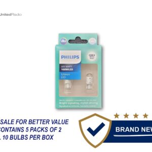NUEVO PHILIPS AUTOMOTRIZ 12V LED BLANCO BOMBILLAS - 168WLED - CAJA CONTIENE 10 BOMBILLAS-