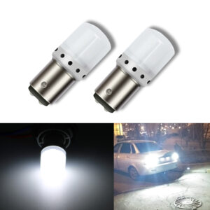 G4 AUTOMOTRIZ 2x 1157 2057 Bombillas LED Brillantes Respaldo Señal de Giro Luz 6000K Blanco-