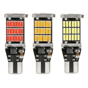 Bombillas LED para coche T15 2 piezas para luces traseras reemplazo directo uso automotriz-