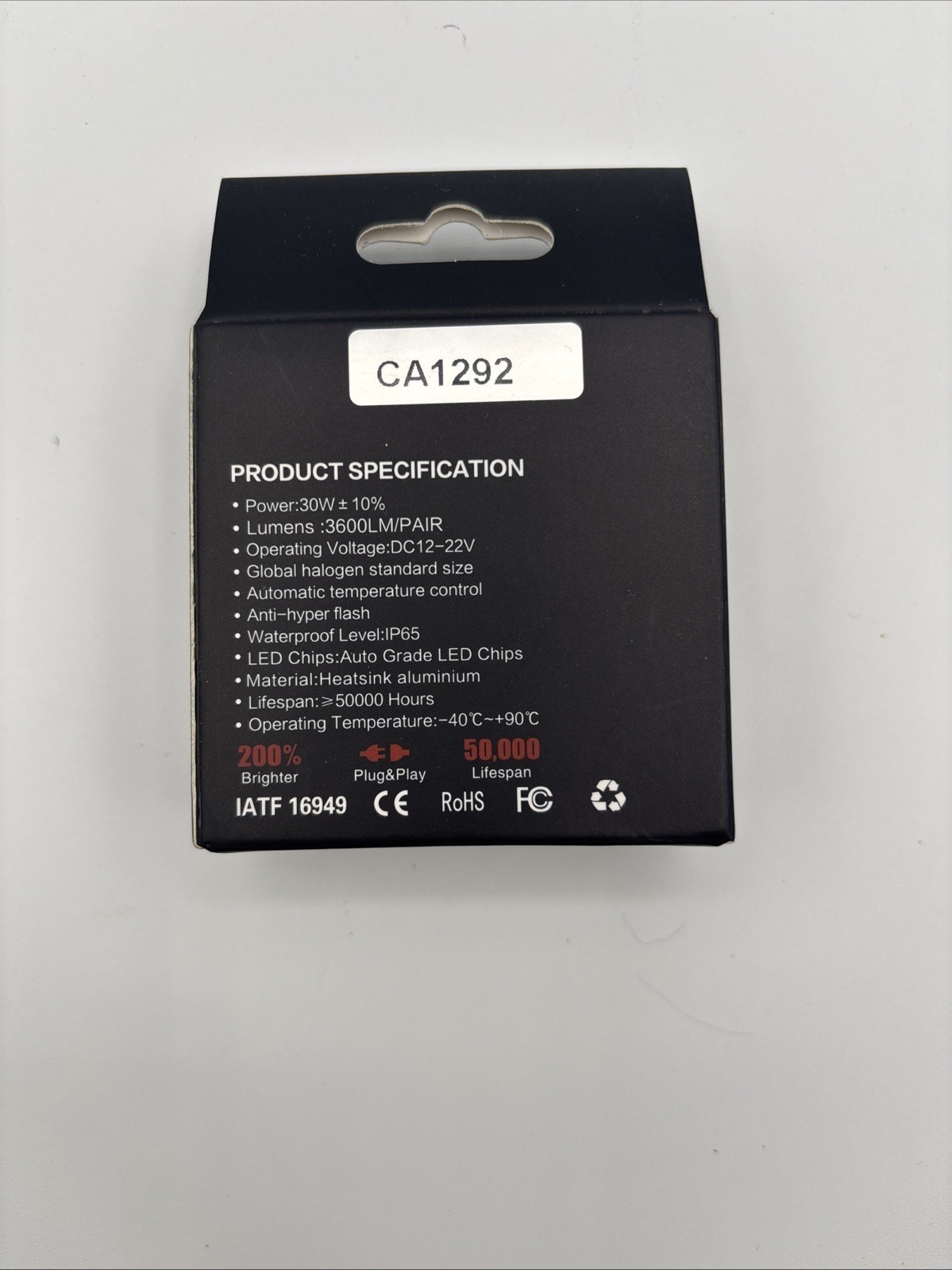 SUPER CANBUS AUTOMOTIVE LED LIGHT BULBS SET CA1292 - Image 2