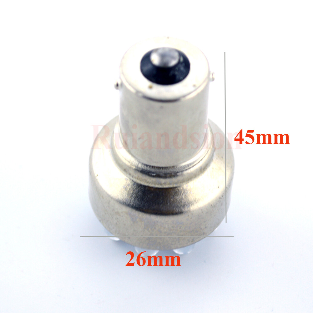 4X DC 12V AMBER BA15S 1156 LED Turn Automotive/Caravan/Boat/Trailer Light Bulbs - Image 3