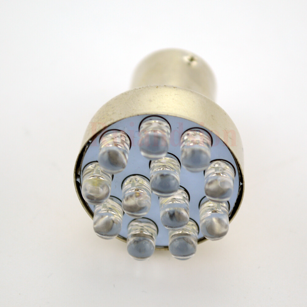 4X DC 12V AMBER BA15S 1156 LED Turn Automotive/Caravan/Boat/Trailer Light Bulbs - Image 4