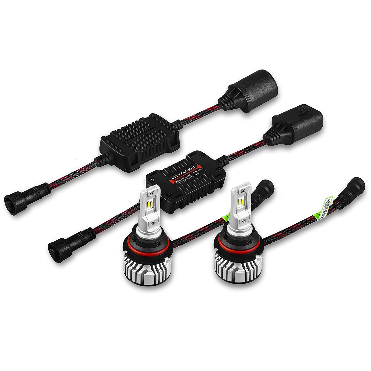 Kits de conversión de faros Allá Lighting LED 9007 bombillas de faros blancas- - Image 5