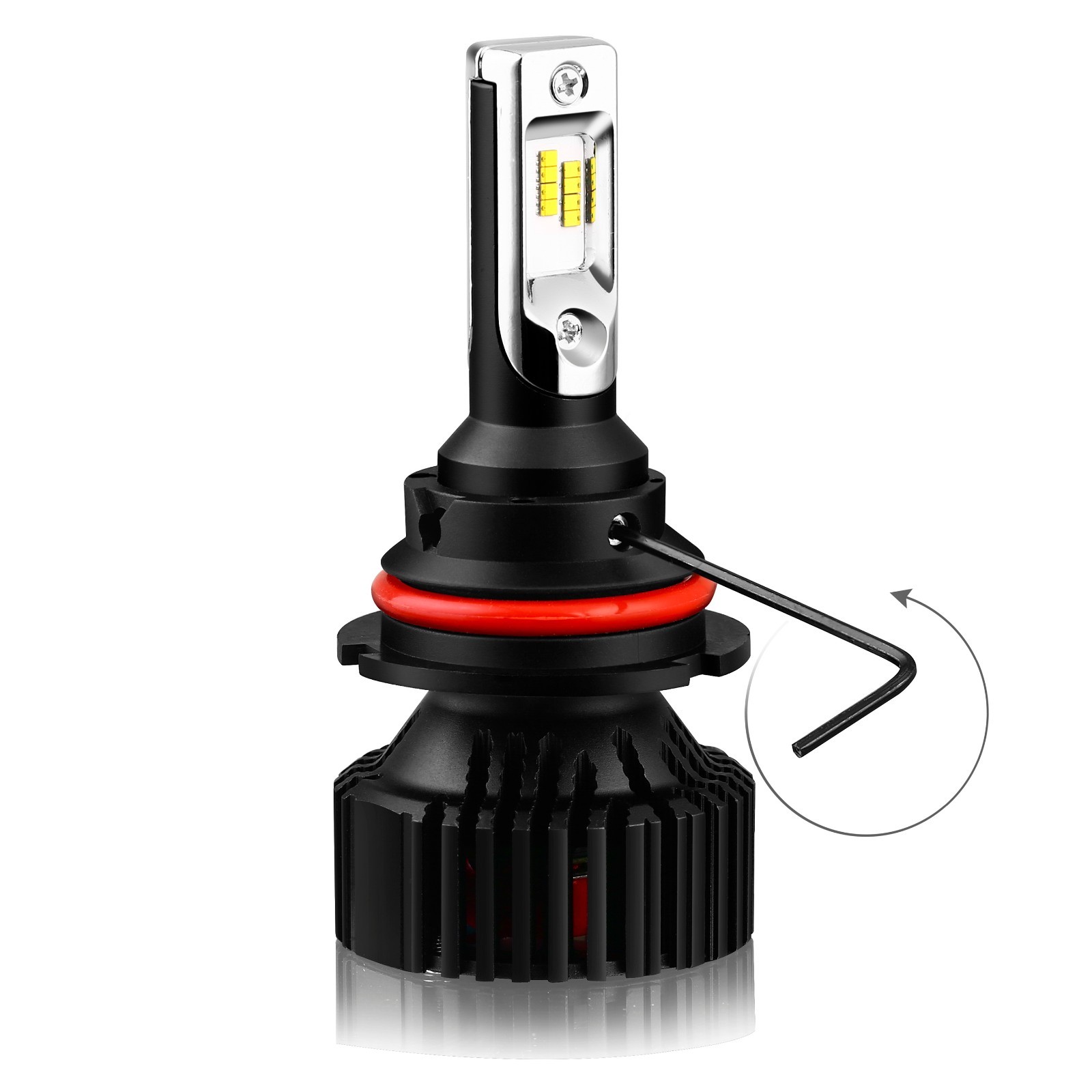 Kits de conversión LED de haz alto bajo bombilla de faros Allá Lighting 9007 para Mazda 2X- - Image 5