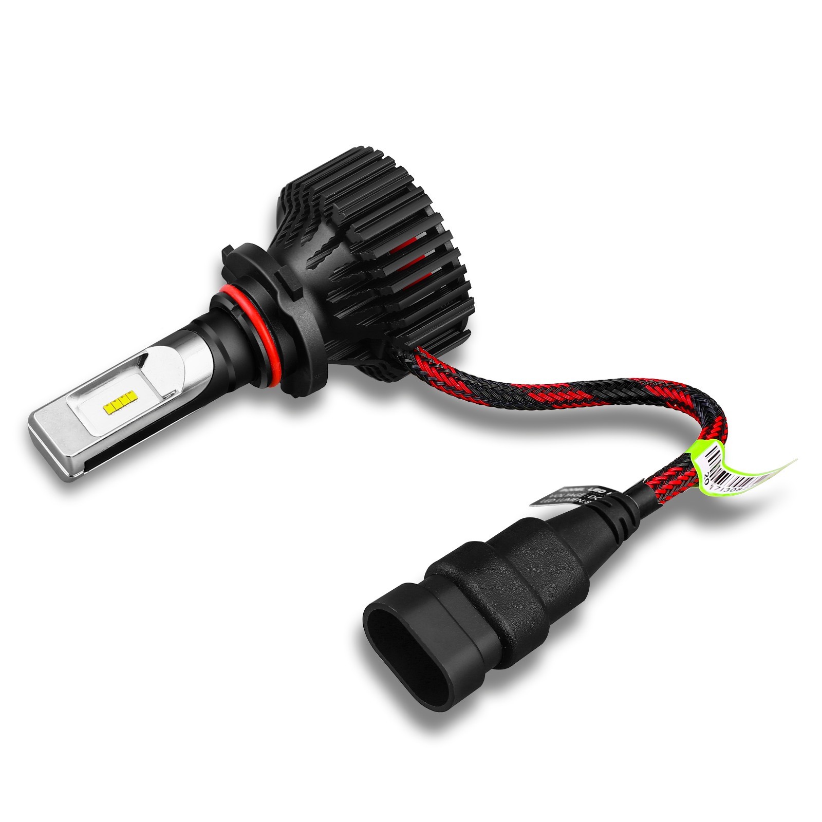 9005 HB3 LED Faro Bombilla de haz alto Lámpara Kits de reemplazo 6000K Faro blanco, 2 piezas- - Image 4
