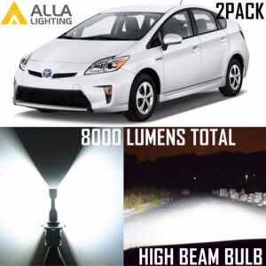 Kits de bombillas LED blancas Allá Lighting de haz alto 9005 para Toyota RAV4 06~15-