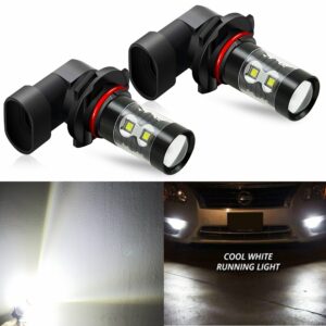 JDM ASTAR 2x 50W H10 9145 LED Blanco Luces Antiniebla Bombillas Alta Potencia 12V-