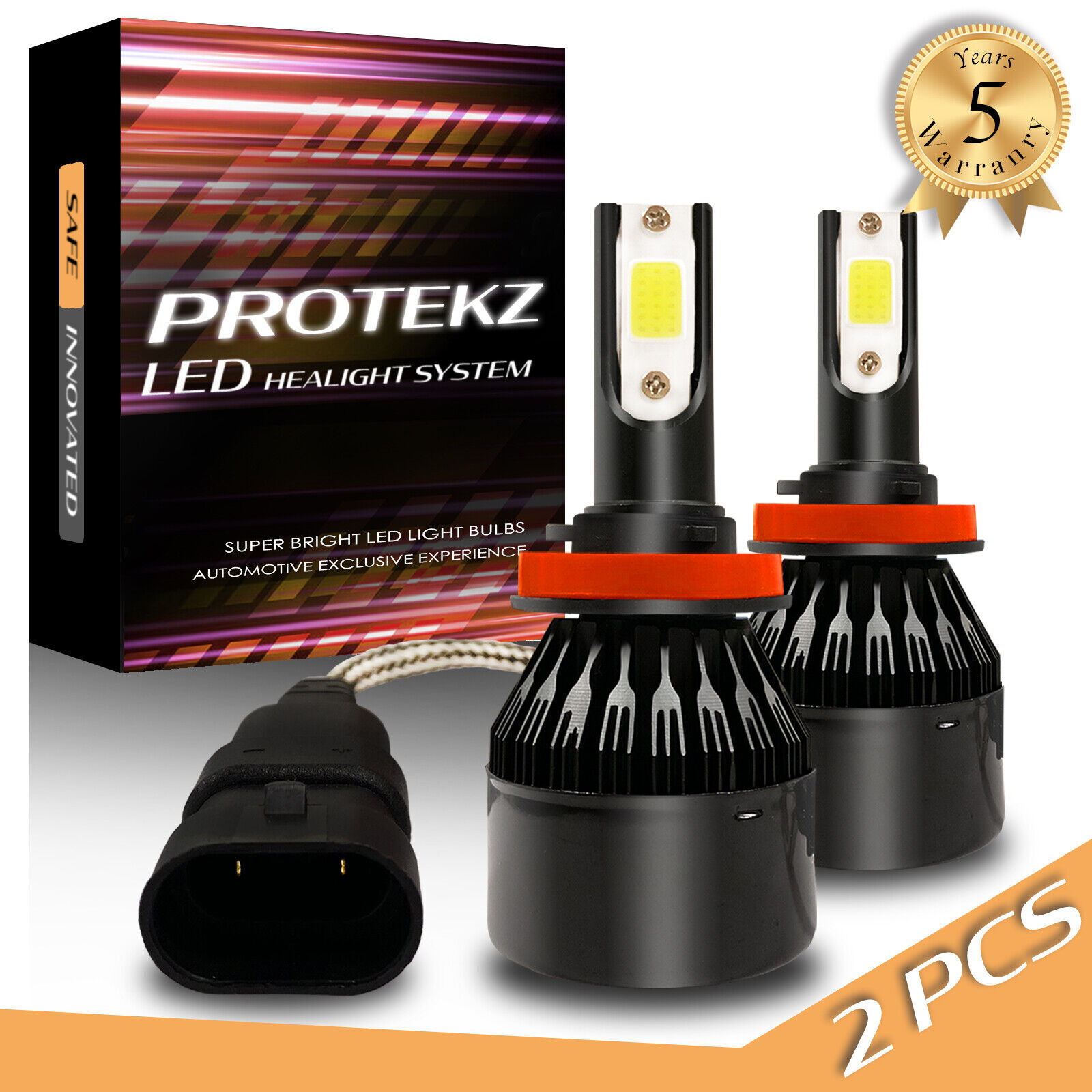 Kits de faros LED 9012 + H11 4 bombillas para Dodge Durango 2014-2017 Hi&Lo&Fog-