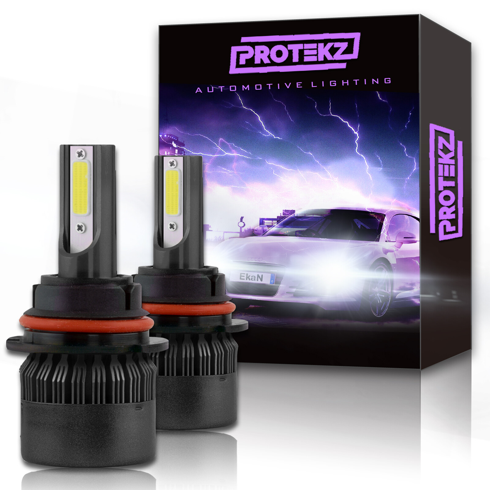 Kits de conversión de bombillas de faros H11/H8/H9, paquete de 2 6000K blanco frío, luz antiniebla-