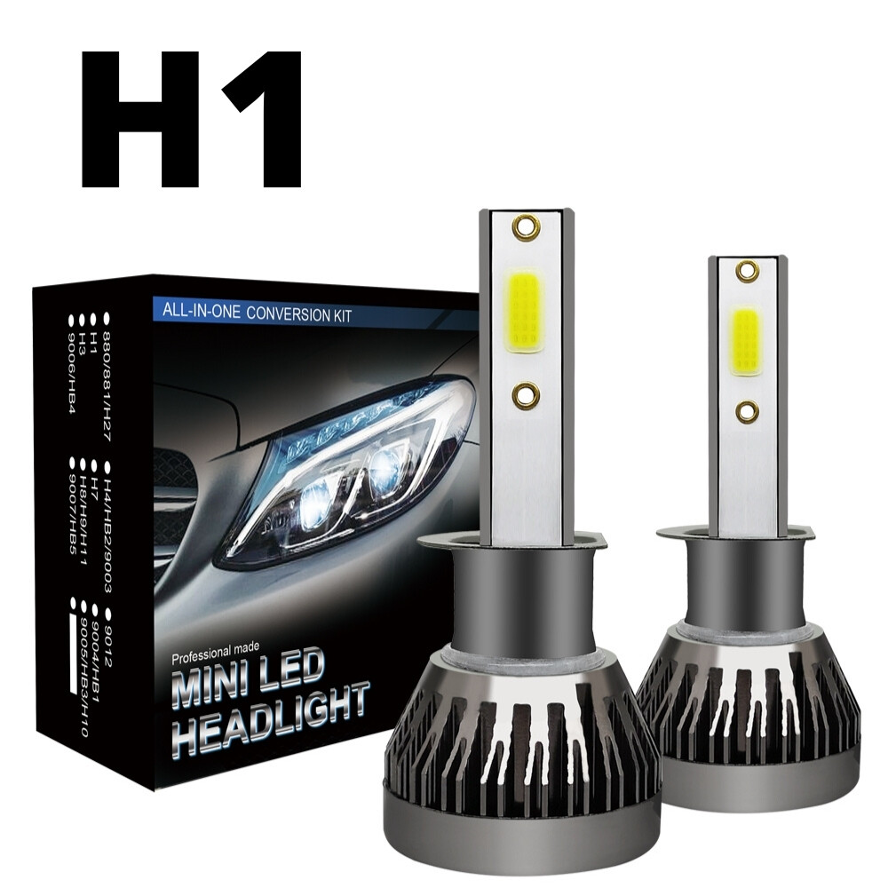 6000LM H11 H8 H4 H1 H7 LED Car Headlight Bulb Kits Hi/Lo Power 6000K White Bulbs