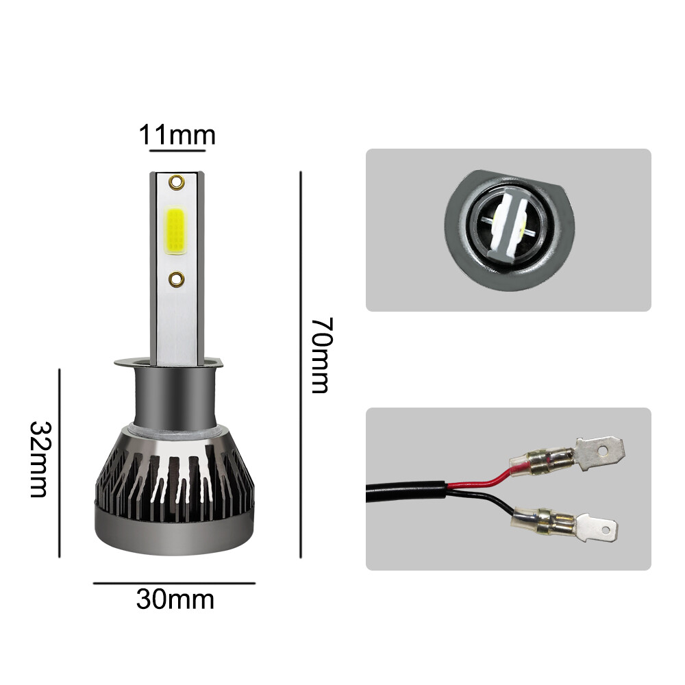 6000LM H11 H8 H4 H1 H7 LED Car Headlight Bulb Kits Hi/Lo Power 6000K White Bulbs - Image 5