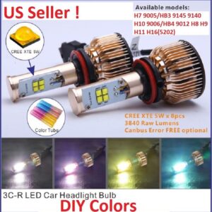 Bombillas LED Cree 80W 7680LM H7 9006/HB4 H16/5202-