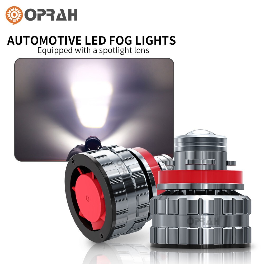 2 Piezas H11 LED Láser Faros Bombilla Proyector Automotriz Luz Antiniebla Nuevo Amarillo- - Image 3