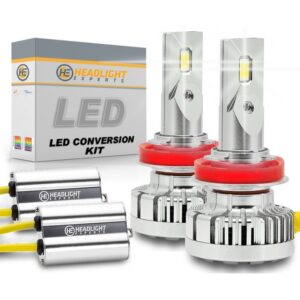 Pontiac Montana 2005 con 4 bombillas LED de haz bajo H/L H11 20.000 LM Direct Fi-