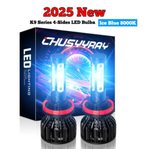 Kits de bombillas LED de 4 lados H11/H9 de haz alto/bajo de haz alto/bajo 8000K-