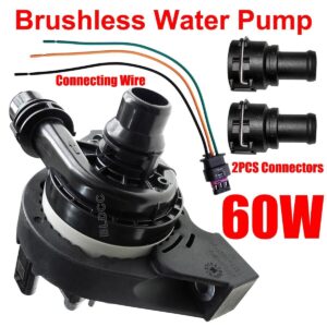 Bomba auxiliar de alto flujo 60W 12V para automóvil bomba de agua de circulación sin escobillas-