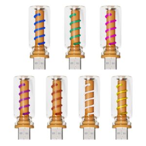 Lámparas de noche automotrices USB LED luces de automóvil ajuste táctil luz ambiental-