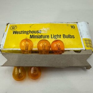 5 nuevas lámparas/bombillas automotrices Westinghouse ámbar 1157NA - NOS-