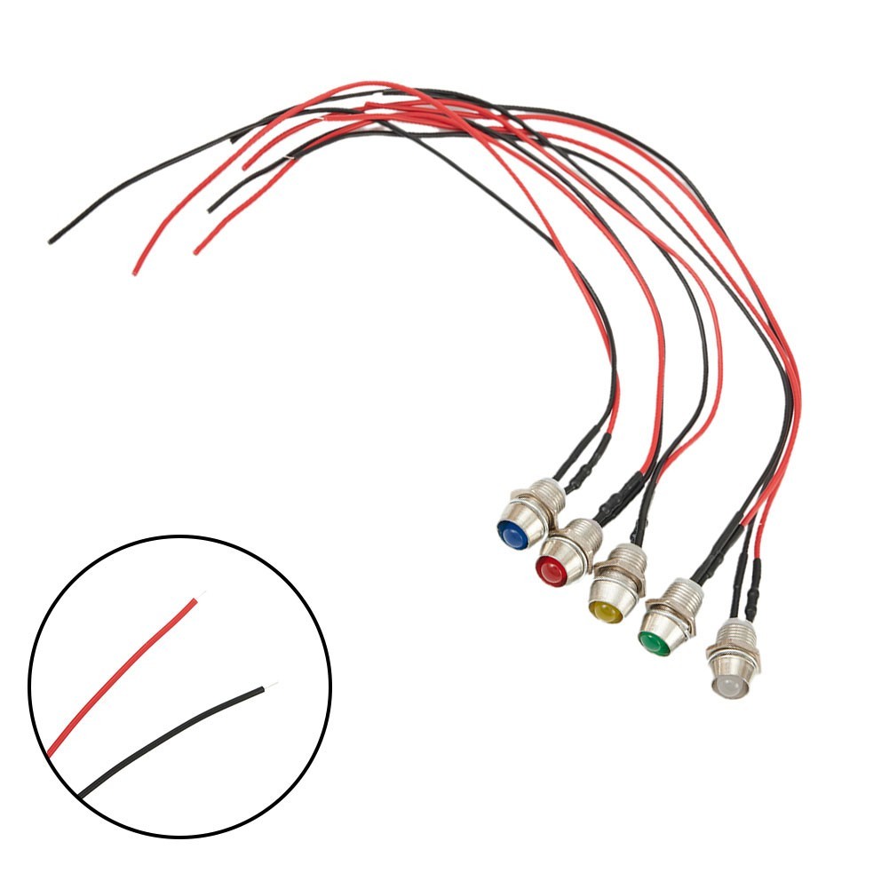 Kit de luces indicadoras LED automotrices de 5 piezas accesorio de lámparas de panel Dadboard- - Image 2