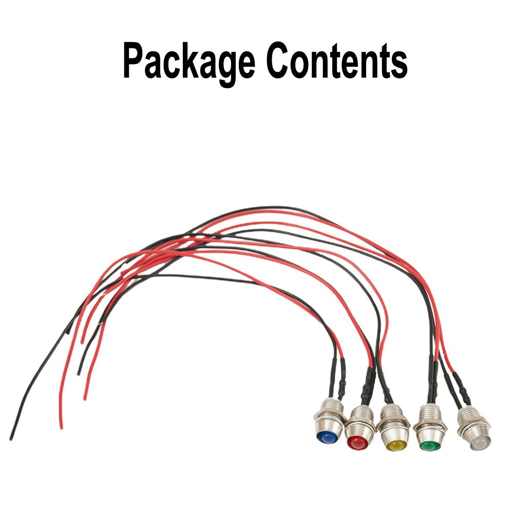 Kit de luces indicadoras LED automotrices de 5 piezas accesorio de lámparas de panel Dadboard- - Image 4