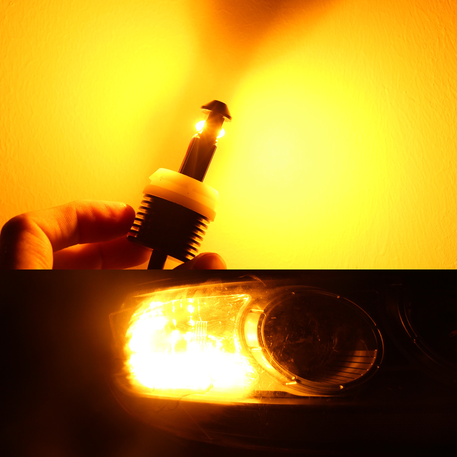 Bombilla intermitente de luz de señal de giro AllaLighting 5702 amarillo ámbar, súper brillante- - Image 3