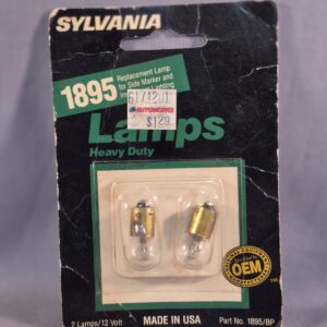 Lámparas marcadoras laterales miniatura Sylvania 1895 12 voltios luces automotrices funcionando-