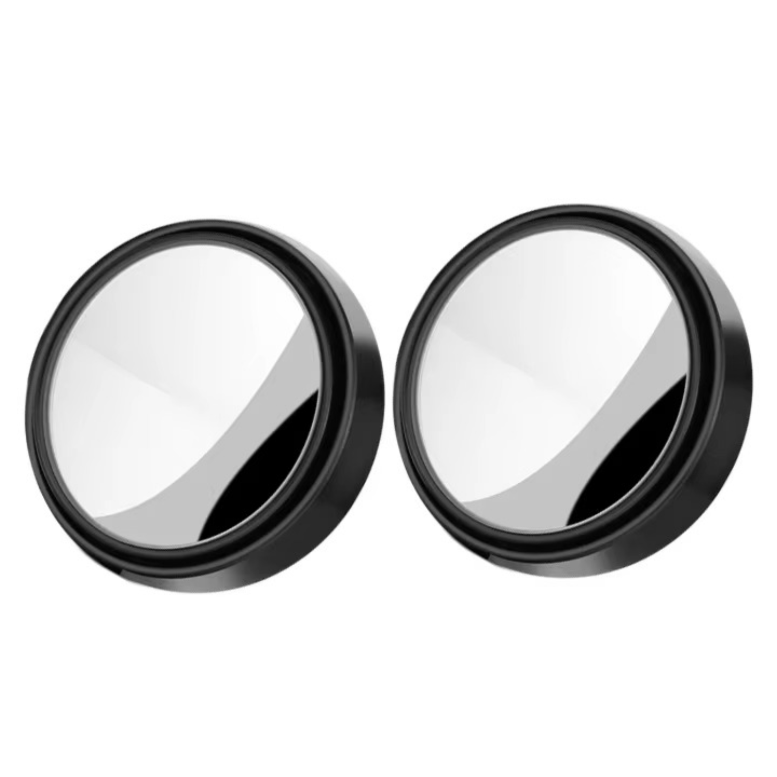 2X Espejos retrovisores laterales convexos redondos ajustables de vidrio HD para automóvil- - Image 5