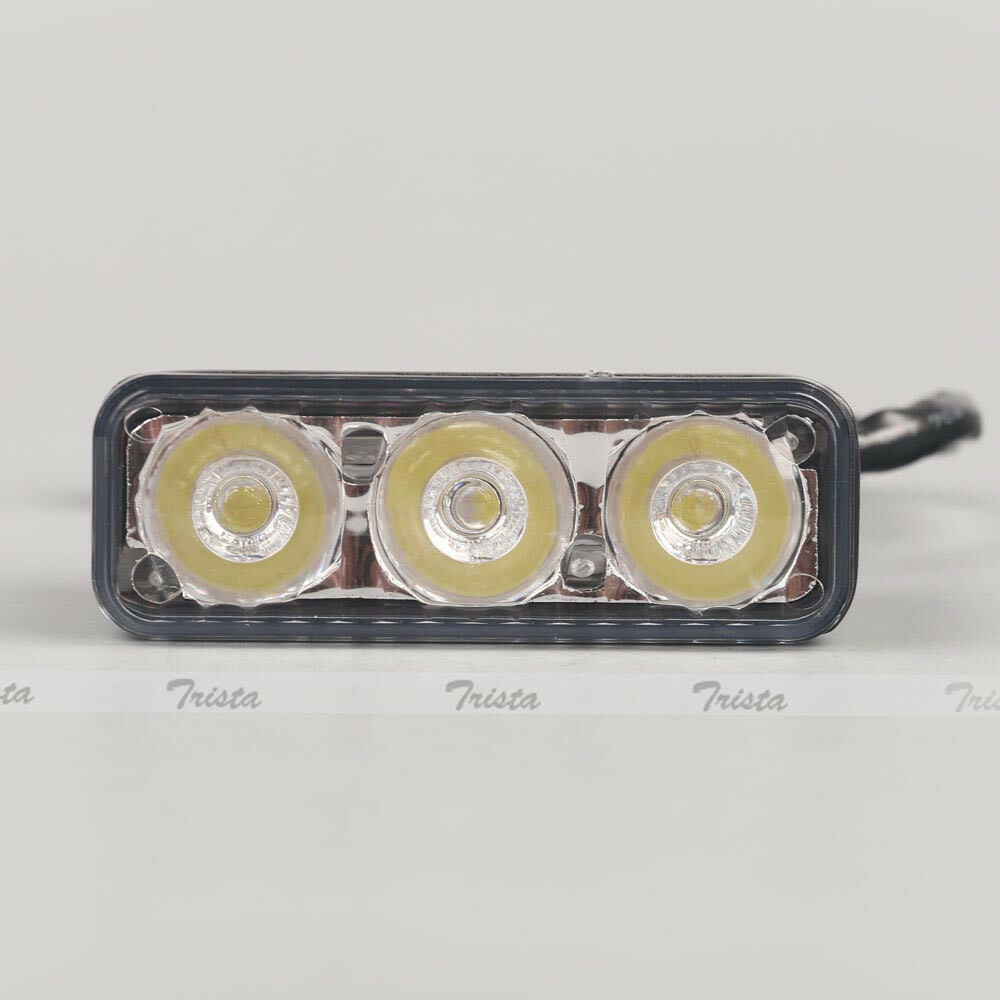 2pcs 3 LED White High Power Car DRL Daytime Running Light Fog Lamp Universal New - Image 3