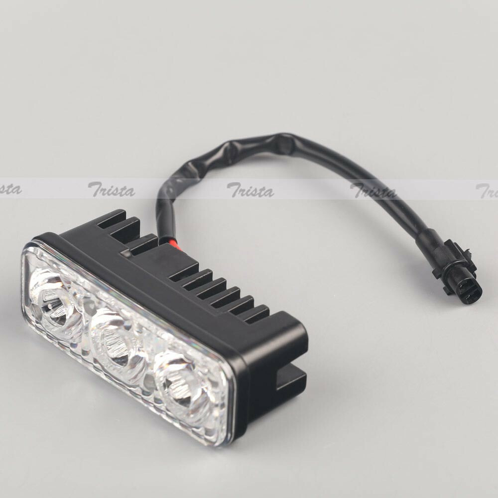 2pcs 3 LED White High Power Car DRL Daytime Running Light Fog Lamp Universal New - Image 5
