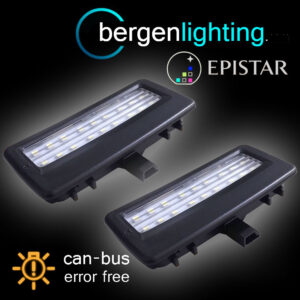 FOR BMW 5 SERIES F07 F10 F11 09- 18 LED VANITY MIRROR SUN VISOR LIGHT LAMP PAIR