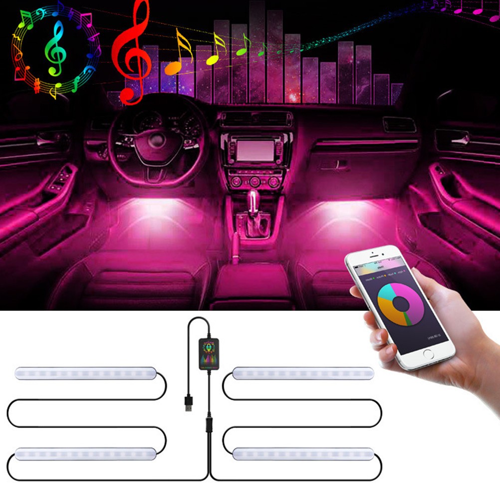 Luces interiores de coche Lámparas de atmósfera para decoración de automóviles- - Image 2