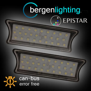 PAR DE LÁMPARAS DE LUZ DE CORTESÍA PARA BMW SERIE 1 E87 2004-2011 27 LED TECHO INTERIOR-