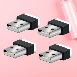 Kit de luces interiores de luz USB para lámparas nocturnas automotrices de 4 piezas luces de atmósfera-