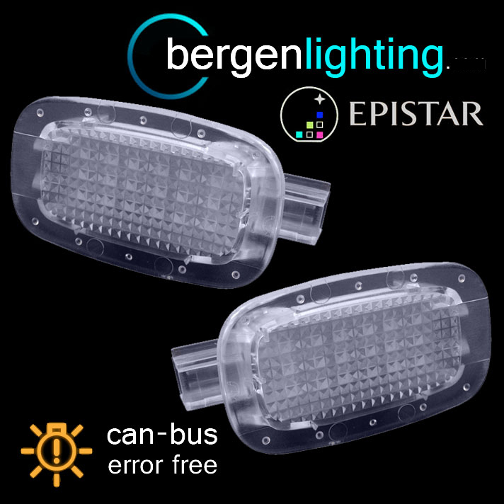 PARA SMART FORTWO PARA DOS 2008 On 18 LED INTERIOR BOTAS DE PIE LÁMPARAS PUERTA-