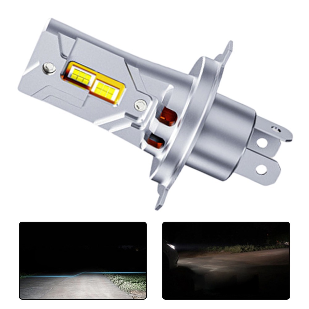 Faros LED automotrices H4 mini brillo 800 por ciento luz blanca fría- - Image 4