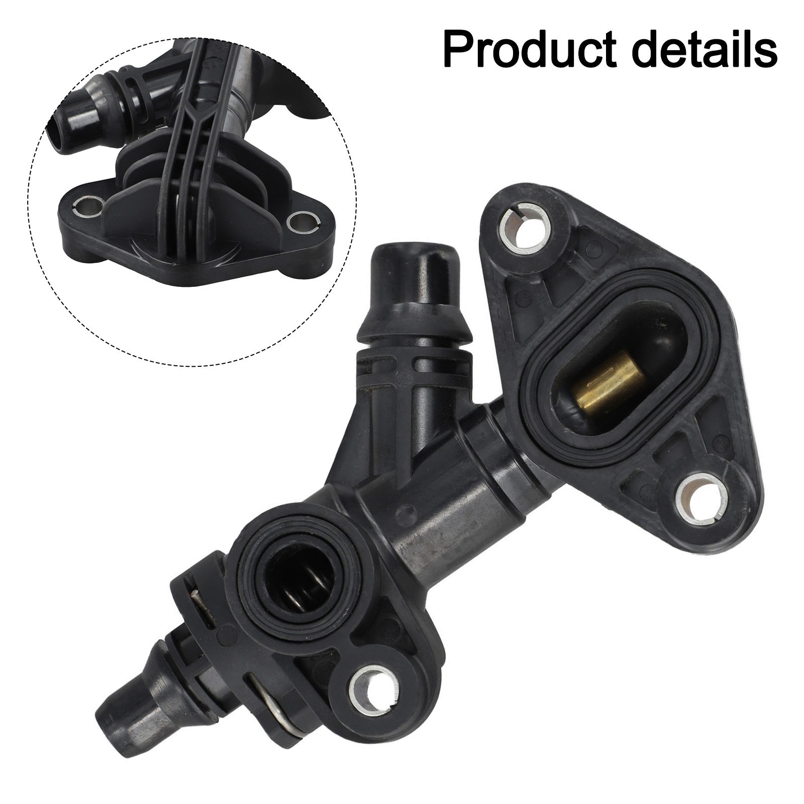 Accesorios Automotrices Refrigerante Termostato Carcasa Color Negro Mantenimiento Automóvil-