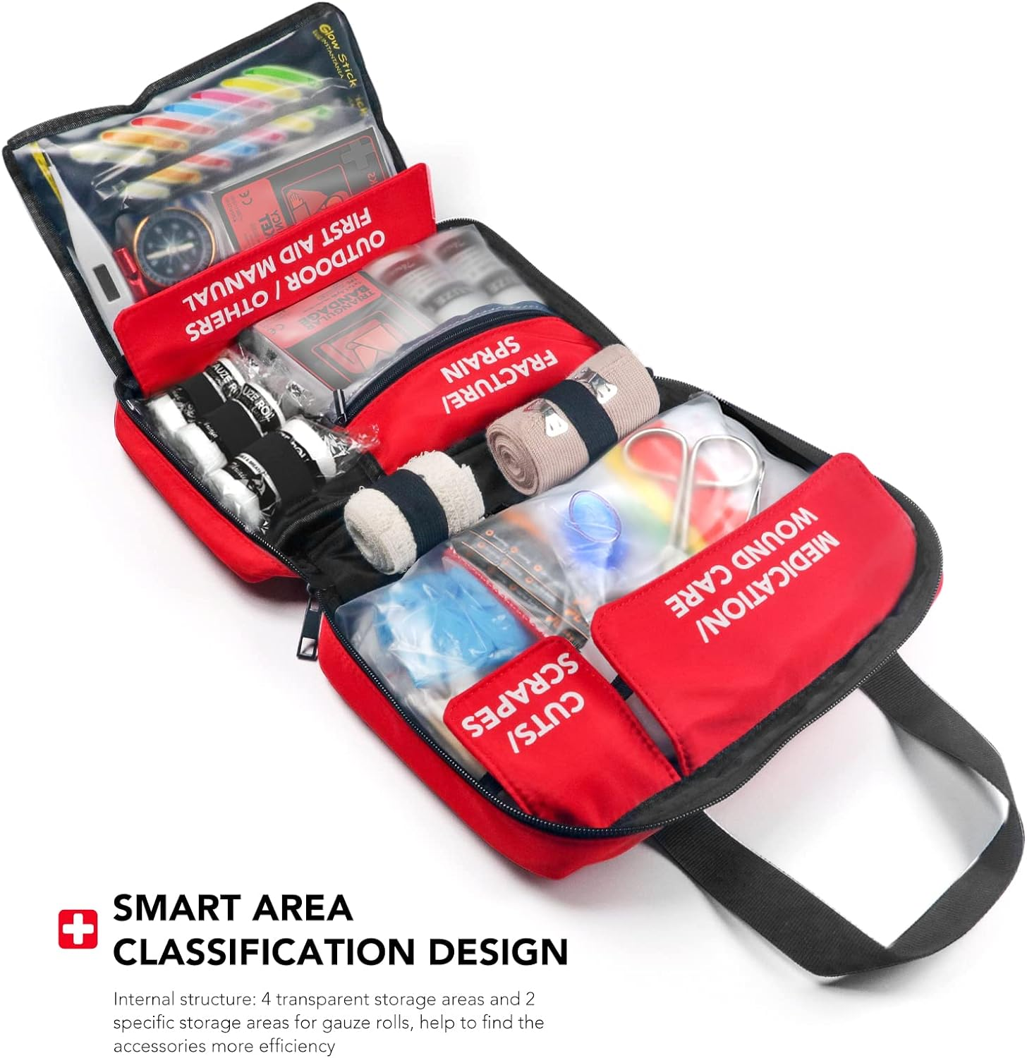 Kit de Primeros Auxilios 330 Piezas, Kits Médicos de Trauma Compactos Impermeable Premium para Cualquier - - Image 2