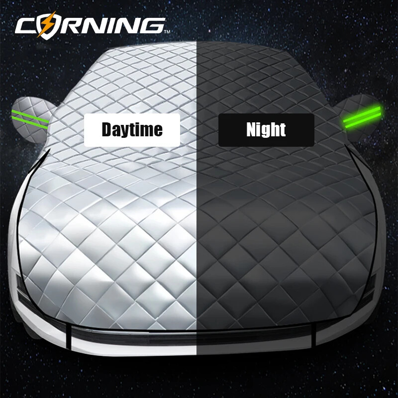Car Covers Hail Protector Half Cover Protective Sunshield Outdoor Windshield - Image 4